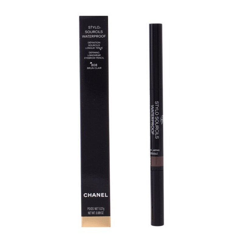 Antakių pieštukas Chanel Stylo Sourcils Waterproof 808 Brun Clair, 0,27 g kaina ir informacija | Akių šešėliai, pieštukai, blakstienų tušai, serumai | pigu.lt