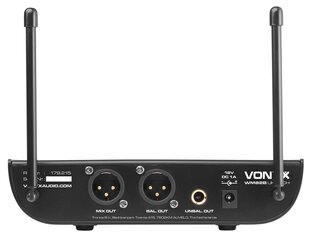 Vonyx WM82C Цифровой 2-канальный беспроводной микрофон UHF с ручным и переносным микрофоном цена и информация | Микрофоны | pigu.lt