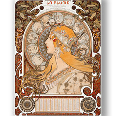 Плакат La Plume, Альфонс Муха, 59 x 84 см (A1), Wolf Kult цена и информация | Репродукции, картины | pigu.lt