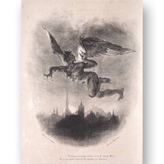 Плакат Летающий дьявол, 59х84 см (А1), Wolf Kult цена и информация | Репродукции, картины | pigu.lt