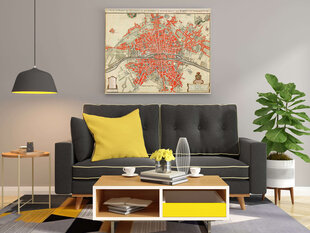 Plakatas Senovinis Paryžiaus žemėlapis, 59x84 cm (A1), Wolf Kult kaina ir informacija | Reprodukcijos, paveikslai | pigu.lt