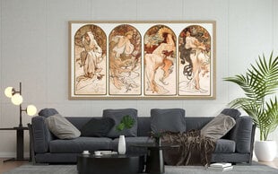Plakatas The Seasons, Alphonse Mucha, 59x84 cm (A1), Wolf Kult kaina ir informacija | Reprodukcijos, paveikslai | pigu.lt