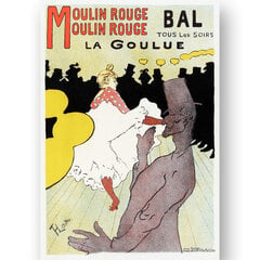 Plakatas Moulin Rouge, Henri de Toulouse-Lautrec, 59x84 cm (A1), Wolf Kult kaina ir informacija | Reprodukcijos, paveikslai | pigu.lt