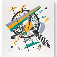 Plakatas Abstrakcija IV, Wassily Kandinsky, 59x84 cm (A1), Wolf Kult kaina ir informacija | Reprodukcijos, paveikslai | pigu.lt