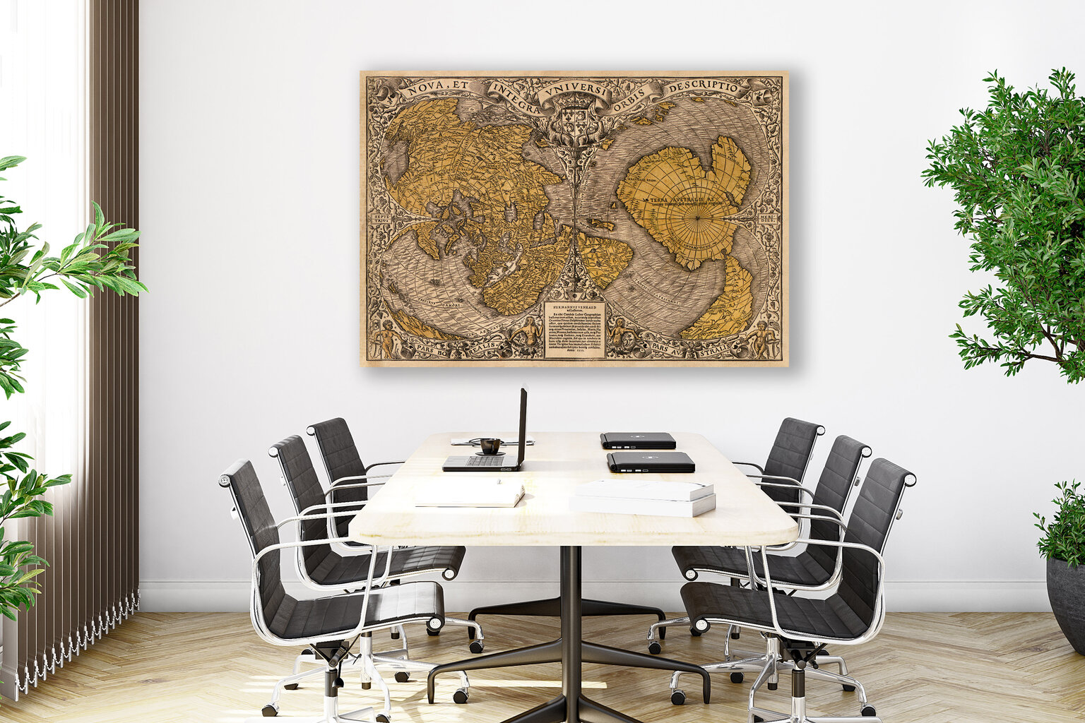 Plakatas Senojo Pasaulio Žemėlapis 1531, 42x59 cm (A2), Wolf Kult kaina ir informacija | Reprodukcijos, paveikslai | pigu.lt