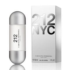 Tualetinis vanduo Carolina Herrera 212 EDT moterims 30 ml kaina ir informacija | Kvepalai moterims | pigu.lt