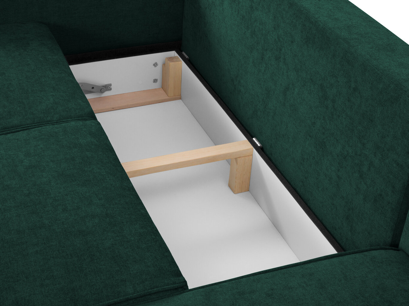 Trivietė sofa Micadoni Home Dunas, žalia/auksinės spalvos kaina ir informacija | Sofos | pigu.lt