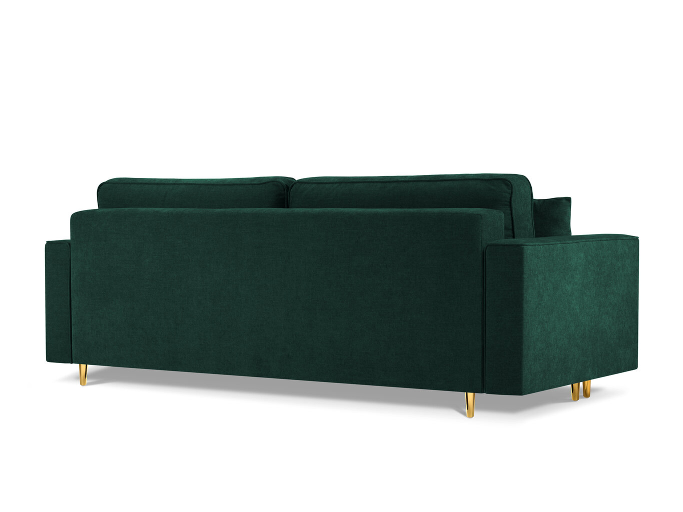 Trivietė sofa Micadoni Home Dunas, žalia/auksinės spalvos kaina ir informacija | Sofos | pigu.lt