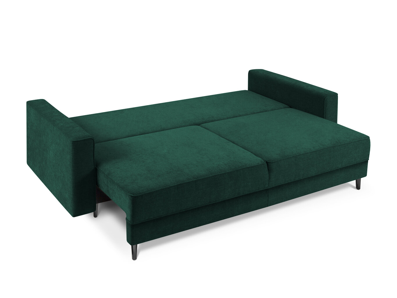 Trivietė sofa Micadoni Home Dunas, žalia/juoda kaina ir informacija | Sofos | pigu.lt