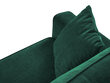 Trivietė sofa Micadoni Home Dunas, žalia/juoda kaina ir informacija | Sofos | pigu.lt