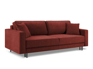 Trivietė sofa Micadoni Home Dunas, raudona/juoda kaina ir informacija | Sofos | pigu.lt