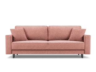 Trivietė sofa Micadoni Home Dunas, rožinė/juoda kaina ir informacija | Sofos | pigu.lt