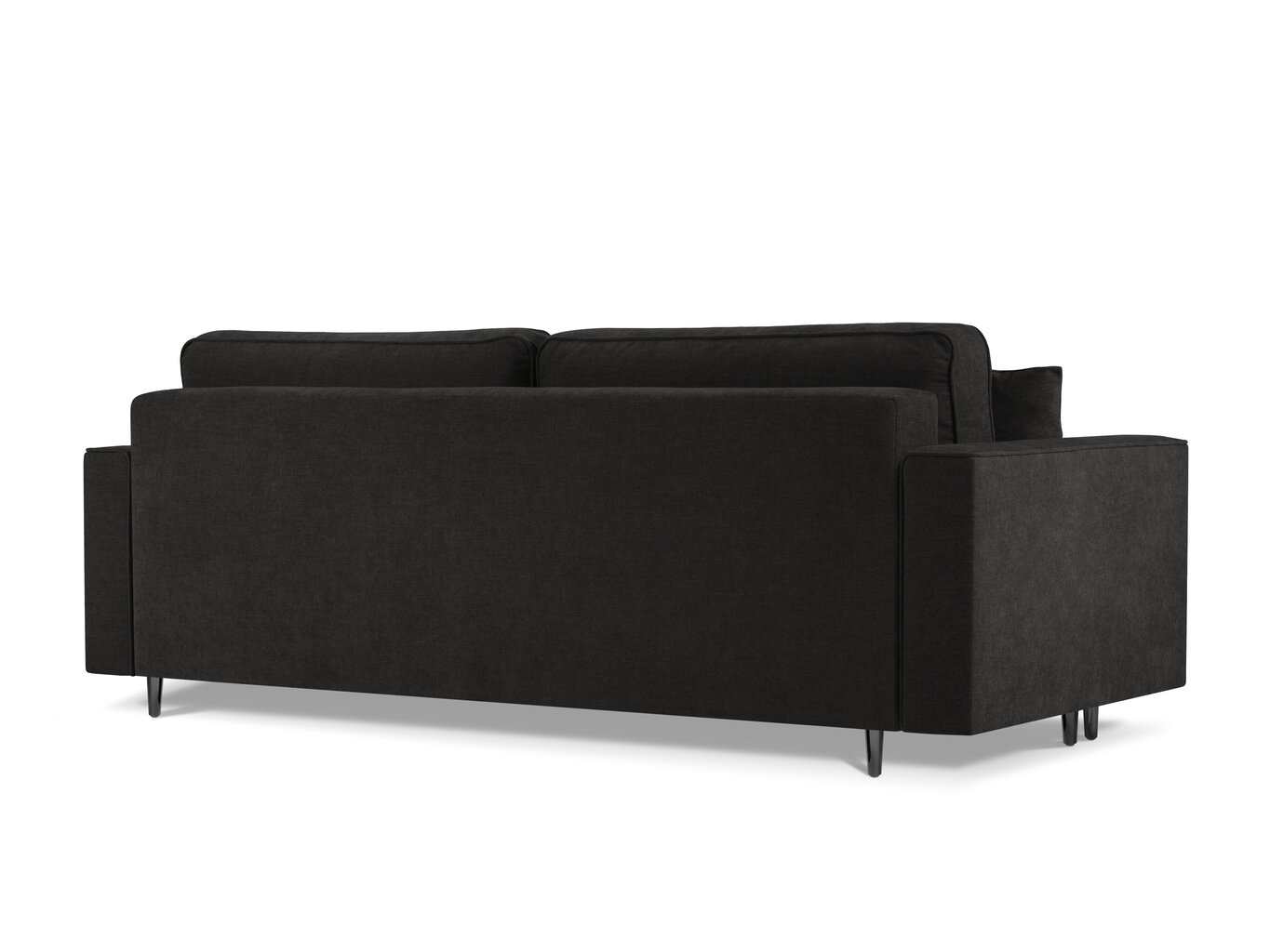Trivietė sofa Micadoni Home Dunas, juoda kaina ir informacija | Sofos | pigu.lt