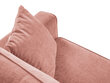 Minkštas kampas Micadoni Home Dunas 4S, rožinis/juodas цена и информация | Minkšti kampai | pigu.lt
