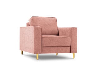 Fotelis Micadoni Home Dunas, rožinis/auksinės spalvos kaina ir informacija | Svetainės foteliai | pigu.lt
