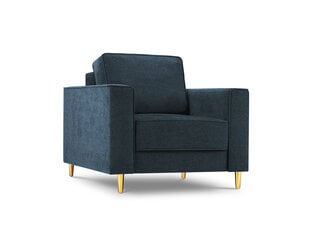 Fotelis Micadoni Home Dunas, tamsiai mėlynas/auksinės spalvos kaina ir informacija | Svetainės foteliai | pigu.lt