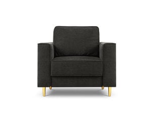 Fotelis Micadoni Home Dunas, juodas/auksinės spalvos kaina ir informacija | Svetainės foteliai | pigu.lt