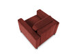 Fotelis Micadoni Home Dunas, raudonas/juodas kaina ir informacija | Svetainės foteliai | pigu.lt