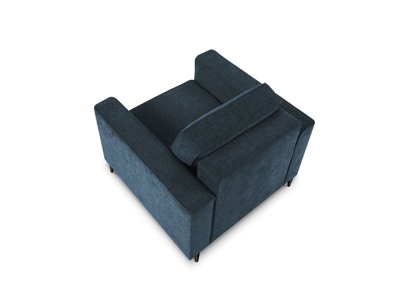 Fotelis Micadoni Home Dunas, tamsiai mėlynas/juodas kaina ir informacija | Svetainės foteliai | pigu.lt