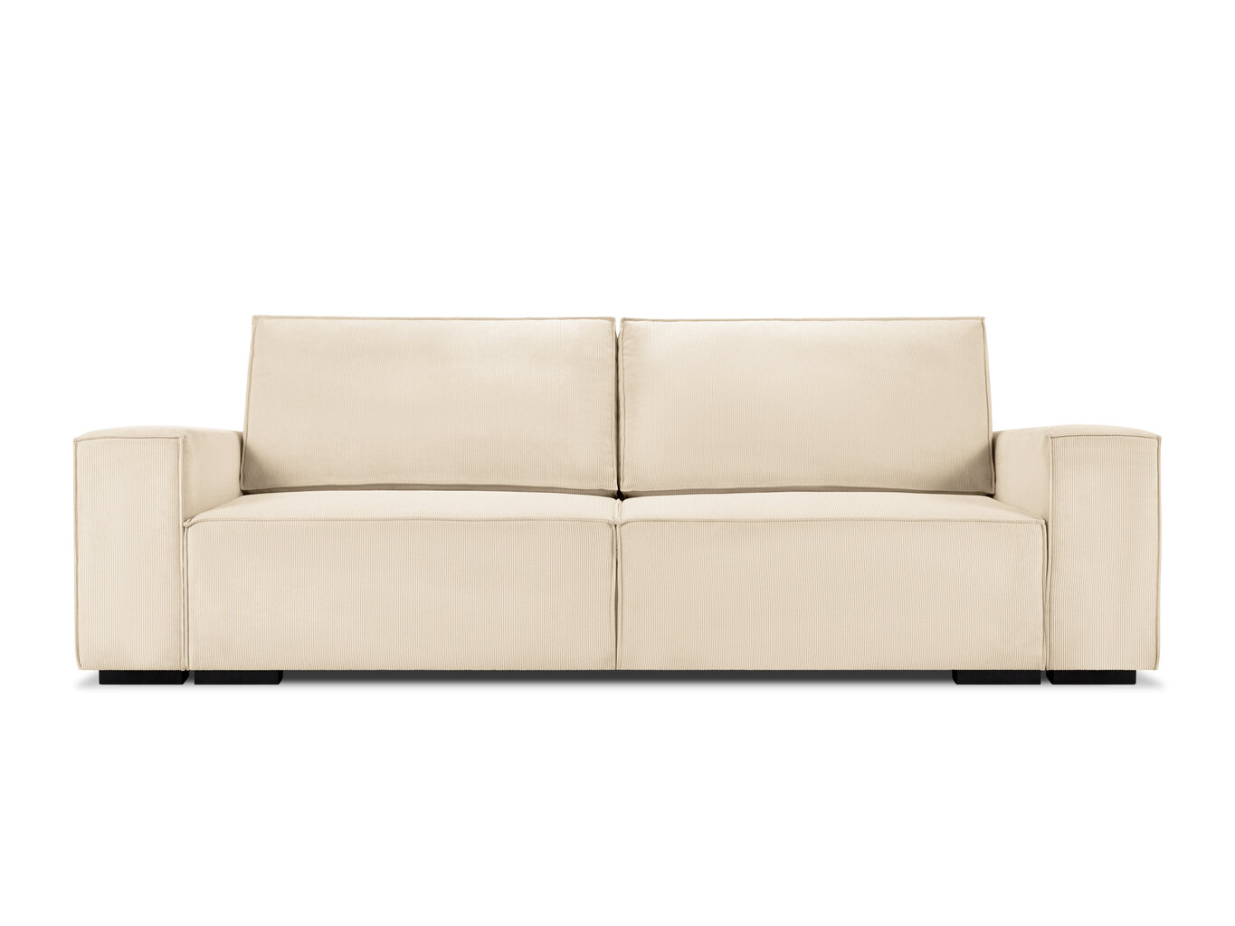 Trivietė sofa Micadoni Home Eveline, smėlio spalvos kaina ir informacija | Sofos | pigu.lt