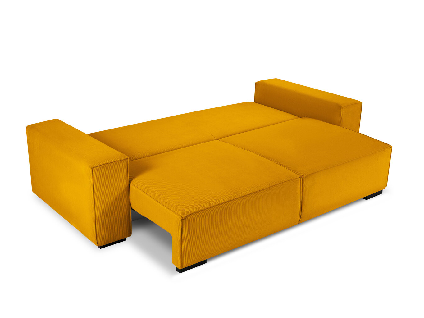 Trivietė sofa Micadoni Home Eveline, geltona kaina ir informacija | Sofos | pigu.lt