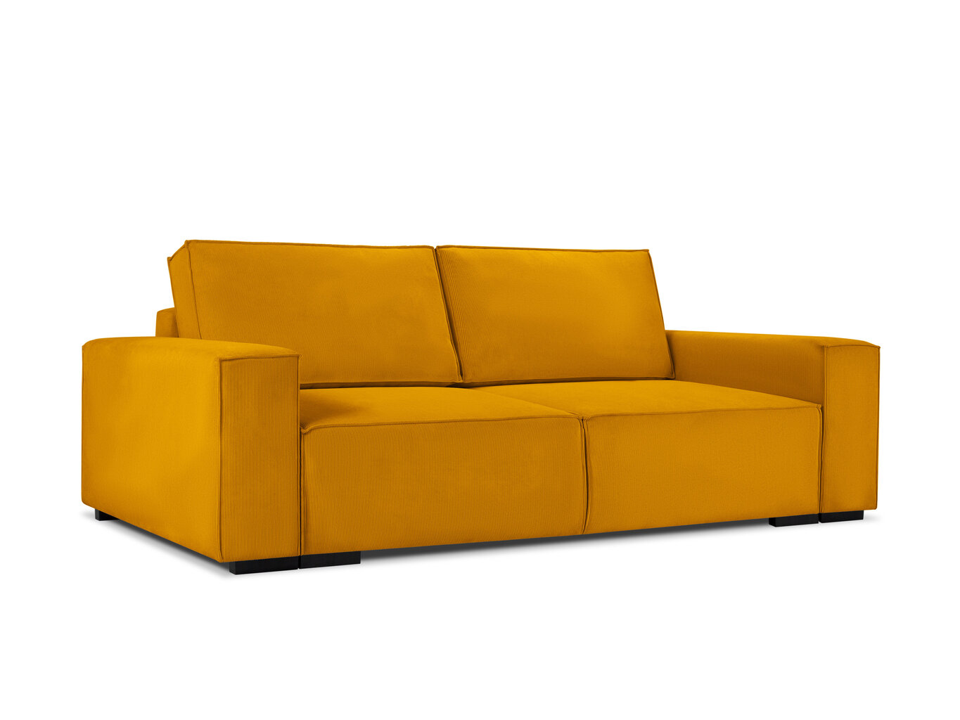 Trivietė sofa Micadoni Home Eveline, geltona kaina ir informacija | Sofos | pigu.lt