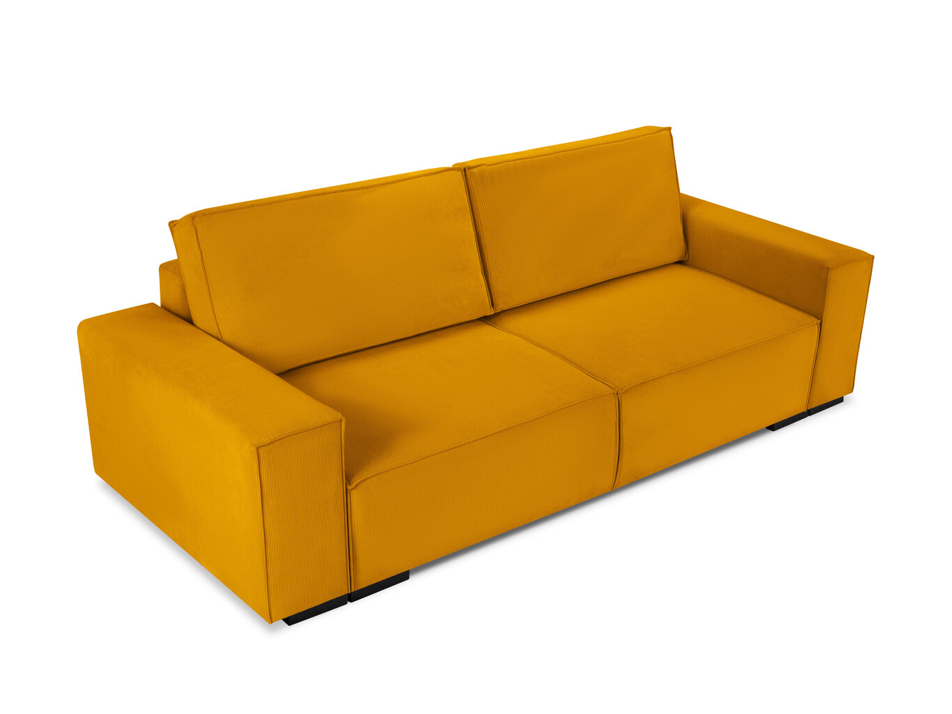 Trivietė sofa Micadoni Home Eveline, geltona kaina ir informacija | Sofos | pigu.lt