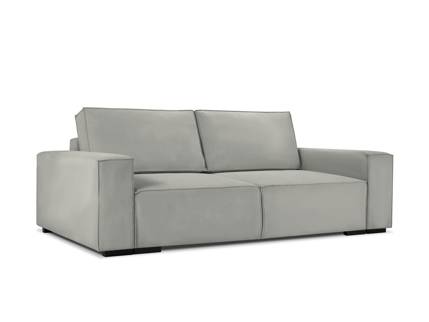 Trivietė sofa Micadoni Home Eveline, šviesiai pilka kaina ir informacija | Sofos | pigu.lt