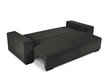 Trivietė sofa Micadoni Home Eveline, juoda kaina ir informacija | Sofos | pigu.lt