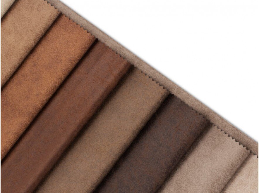 Trivietė dirbtinės odos sofa Micadoni Home Gobi, šviesiai ruda kaina ir informacija | Sofos | pigu.lt
