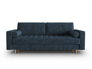 Trivietė sofa Micadoni Home Gobi, tamsiai mėlyna kaina ir informacija | Sofos | pigu.lt