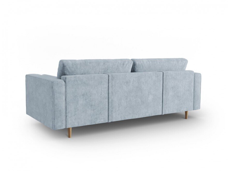 Trivietė sofa Micadoni Home Gobi, šviesiai mėlyna kaina ir informacija | Sofos | pigu.lt