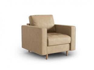 Fotelis dirbtinės odos Micadoni Home Gobi, smėlio spalvos kaina ir informacija | Svetainės foteliai | pigu.lt