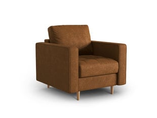 Fotelis dirbtinės odos Micadoni Home Gobi, rudas kaina ir informacija | Svetainės foteliai | pigu.lt