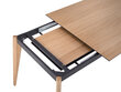 Išskleidžiamas stalas Micadoni Home Gran, 140x90 cm, rudas kaina ir informacija | Virtuvės ir valgomojo stalai, staliukai | pigu.lt