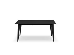 Išskleidžiamas stalas Micadoni Home Gran, 160x90 cm, juodas kaina ir informacija | Virtuvės ir valgomojo stalai, staliukai | pigu.lt
