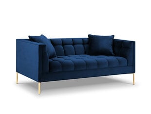 Dvivietė veliūrinė sofa Micadoni Home Karoo, mėlyna kaina ir informacija | Sofos | pigu.lt