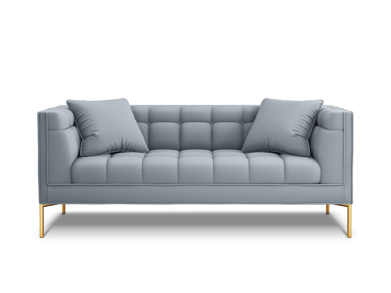 Dvivietė sofa Micadoni Home Karoo, šviesiai mėlyna цена и информация | Sofos | pigu.lt