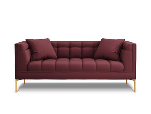 Dvivietė sofa Micadoni Home Karoo, tamsiai raudona kaina ir informacija | Sofos | pigu.lt