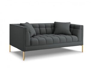 Dvivietė sofa Micadoni Home Karoo, tamsiai pilka kaina ir informacija | Sofos | pigu.lt