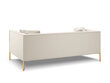 Trivietė sofa Micadoni Home Karoo, šviesios smėlio spalvos kaina ir informacija | Sofos | pigu.lt