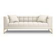 Trivietė sofa Micadoni Home Karoo, šviesios smėlio spalvos kaina ir informacija | Sofos | pigu.lt