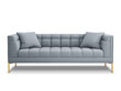 Trivietė sofa Micadoni Home Karoo, šviesiai mėlyna kaina ir informacija | Sofos | pigu.lt