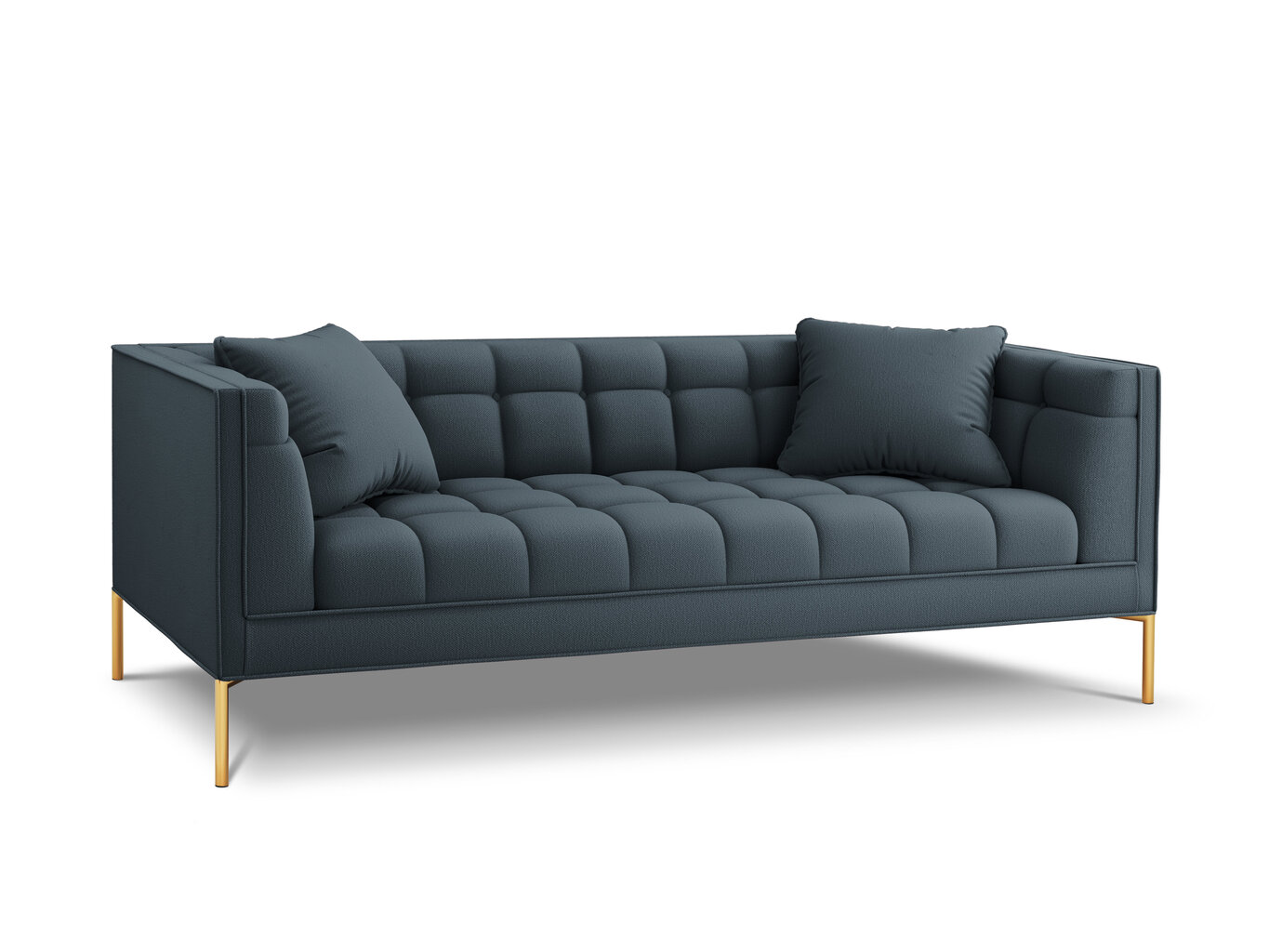 Trivietė sofa Micadoni Home Karoo, mėlyna kaina ir informacija | Sofos | pigu.lt