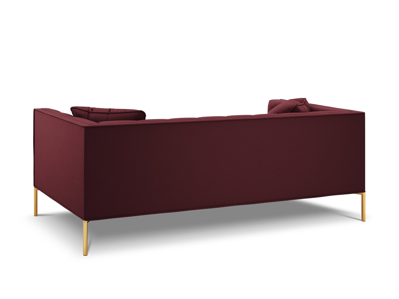 Trivietė sofa Micadoni Home Karoo, tamsiai raudona kaina ir informacija | Sofos | pigu.lt