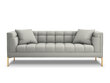 Trivietė sofa Micadoni Home Karoo, šviesiai pilka kaina ir informacija | Sofos | pigu.lt