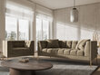 Fotelis veliūrinis Micadoni Home Karoo, smėlio spalvos kaina ir informacija | Svetainės foteliai | pigu.lt