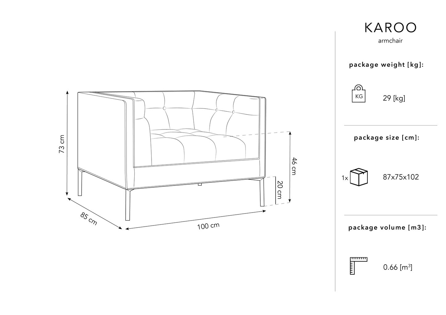 Fotelis Micadoni Home Karoo, rožinis kaina ir informacija | Svetainės foteliai | pigu.lt