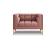 Fotelis Micadoni Home Karoo, rožinis цена и информация | Svetainės foteliai | pigu.lt