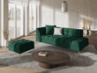 Kušetė Micadoni Home Karoo 1S, žalia kaina ir informacija | Sofos | pigu.lt